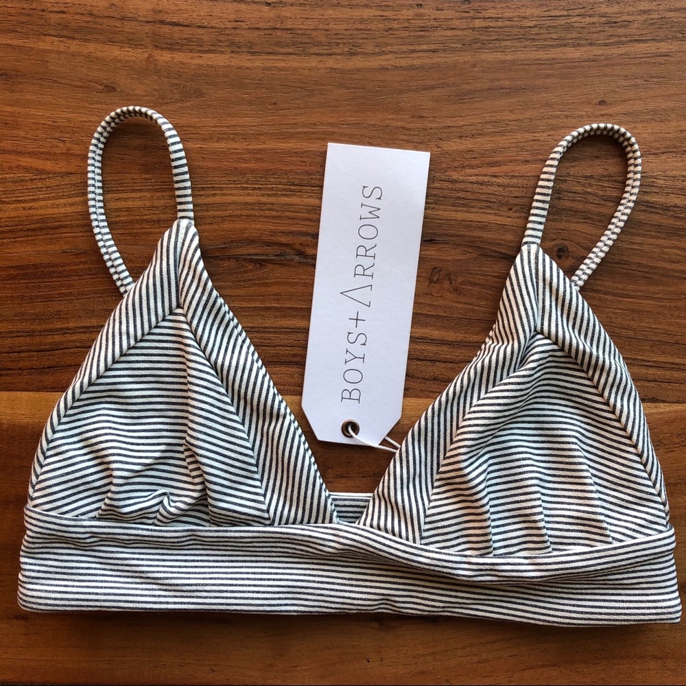 Boys + Arrows Dana Seersucker Bikini Top